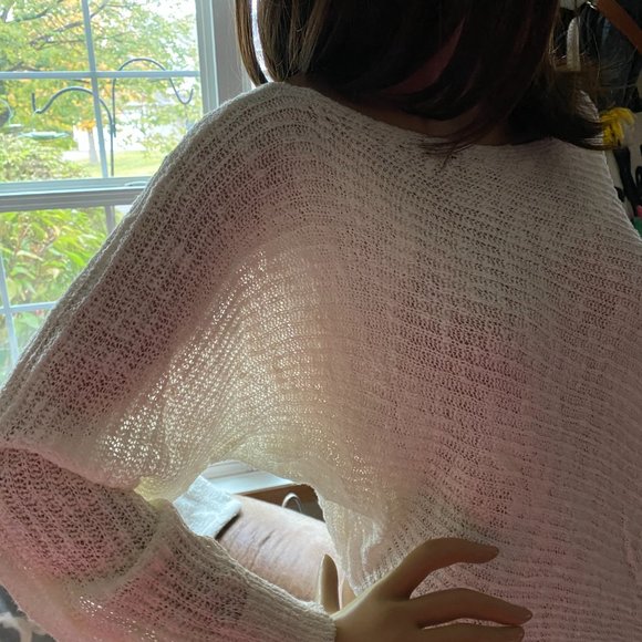 ~Posh Love Ivory High~Low Sweater~S/M~NWT's - Picture 8 of 11